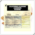 Load image into Gallery viewer, Wonderland Foods 300g (100g X 3) Dry Fruits Combo Raw Almonds, Cashews & Raisins Pouch