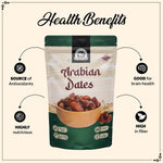Load image into Gallery viewer, Wonderland Foods 1Kg (500g X 2) Premium Arabian Dates Pouch