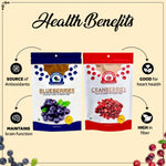 Load image into Gallery viewer, Wonderland Foods 350g Premium Berries Combo Sliced Cranberries 200g & Blueberries 150g