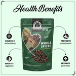 Load image into Gallery viewer, Wonderland Foods 250g Black Pepper Kali Mirch Whole Spices Pouch