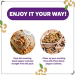 Load image into Gallery viewer, Wonderland Foods 70g Premium Black Pepper Flavoured Cashew