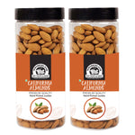 Load image into Gallery viewer, Wonderland Foods 1Kg (500g X 2) California Hand Picked Bold Almond (Badam) Jar
