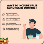 Load image into Gallery viewer, Wonderland Foods 500g California Hand Picked Bold Almond (Badam) Jar