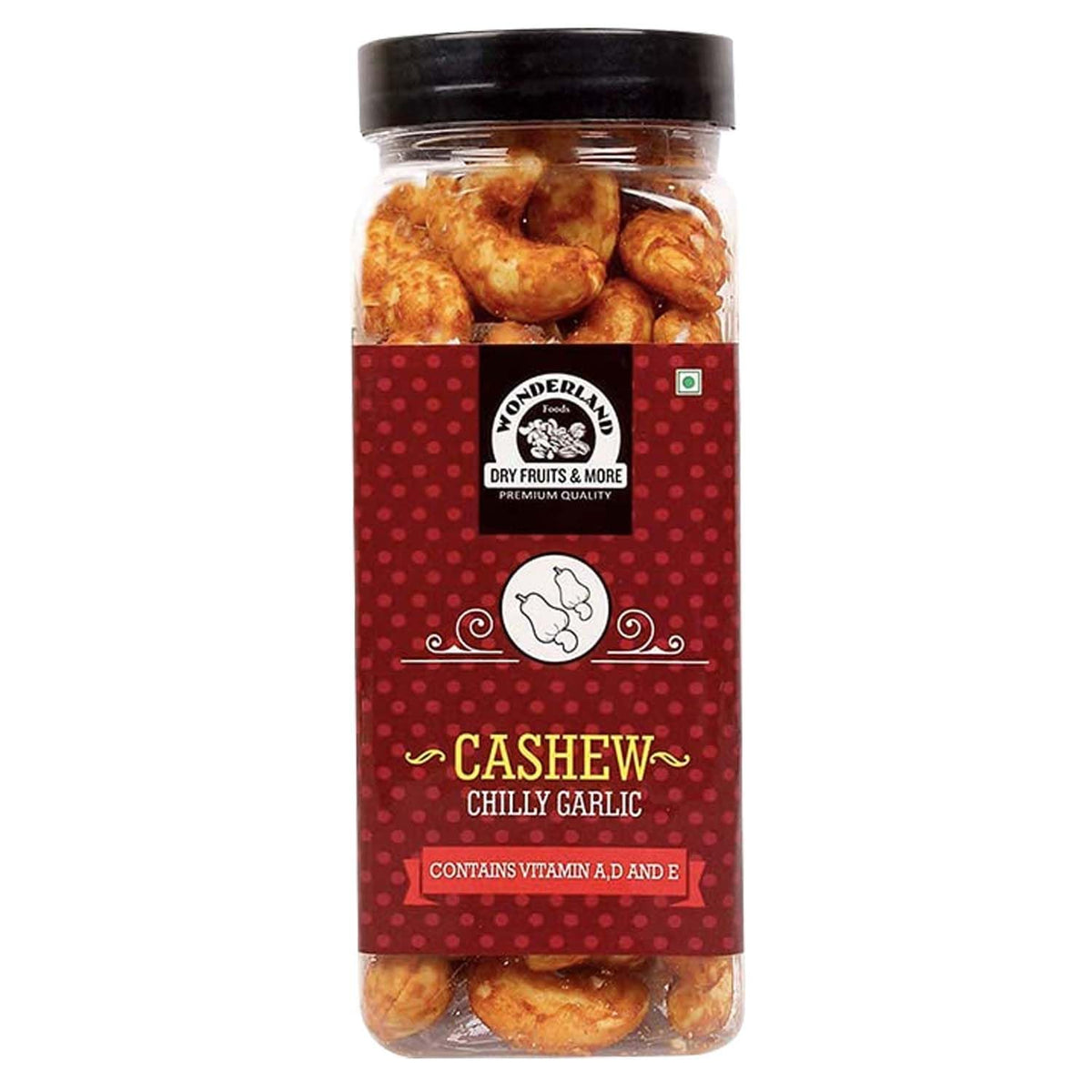 Chilly garlic cashews 150g jar 1
