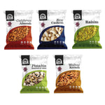 Load image into Gallery viewer, Wonderland Foods 500g (100g X 5) Dry Fruits Combo of Pistachios, Almond, Cashew, Golden Raisins & Walnut Kernel 100g Each