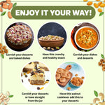 Load image into Gallery viewer, Wonderland Foods 1Kg (200g X 5) Premium Dry Fruits Combo NP Almonds, Cashews W320, Long Green Raisin, Pistacho & Walnut Jar