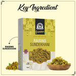 Load image into Gallery viewer, Wonderland Foods 500g Grandeur Premium Sundekhani Raisins Box