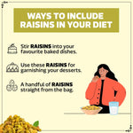 Load image into Gallery viewer, Wonderland Foods 500g Grandeur Premium Sundekhani Raisins Box