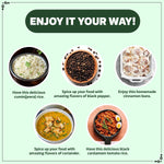 Load image into Gallery viewer, Wonderland Foods 500g (100g X 5) Whole Spices Premium Combo of Cumin, Black Pepper, Cinnamon, Coriander & Black Cardamom Pouch