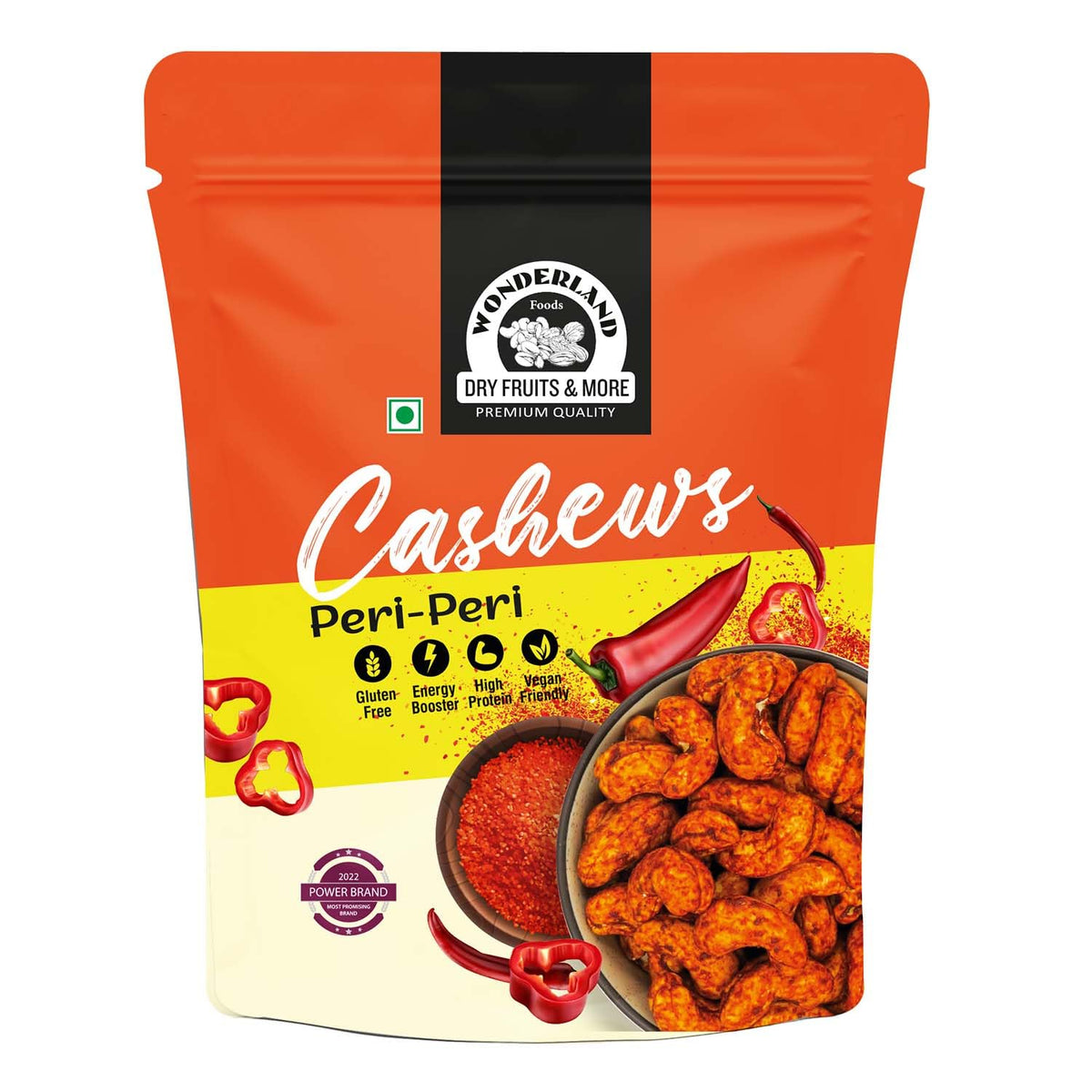 Peri peri cashews 70g pouch 1