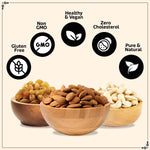 Load image into Gallery viewer, Wonderland Foods 750g (250g X 3) Premium Dry Fruits Combo of Platinum Raw Almonds, Raw Cashew & Raisins