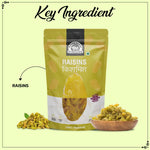 Load image into Gallery viewer, Wonderland Foods 1Kg (500g X 2) Plain Green Raisin (Kishmish) Dried Grapes Pouch