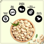 Load image into Gallery viewer, Wonderland Foods 500g California Roasted & Salted Pistachios (Pista) Pouch
