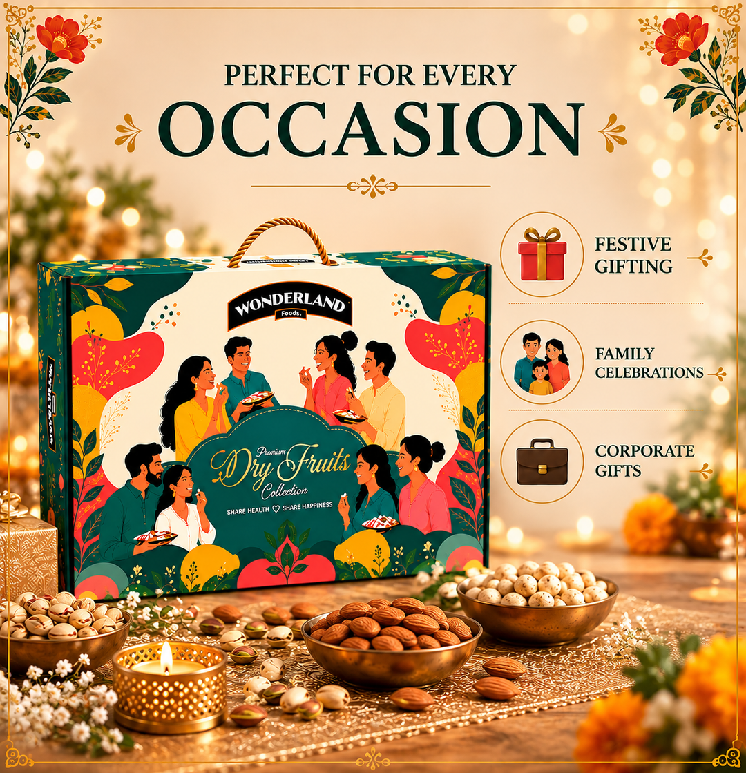 Wonderland Foods Festive Dry Fruit Gift Box 180G
