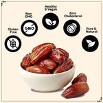 Load image into Gallery viewer, Wonderland Foods 1Kg (500g X 2) Premium Arabian Dates Pouch
