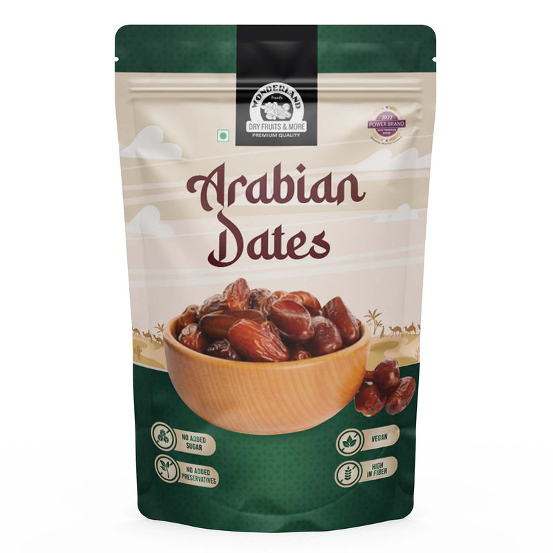 Wonderland Foods 500g Premium Arabian Dates Pouch