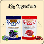 Load image into Gallery viewer, Wonderland Foods 350g Premium Berries Combo Sliced Cranberries 200g &amp; Blueberries 150g
