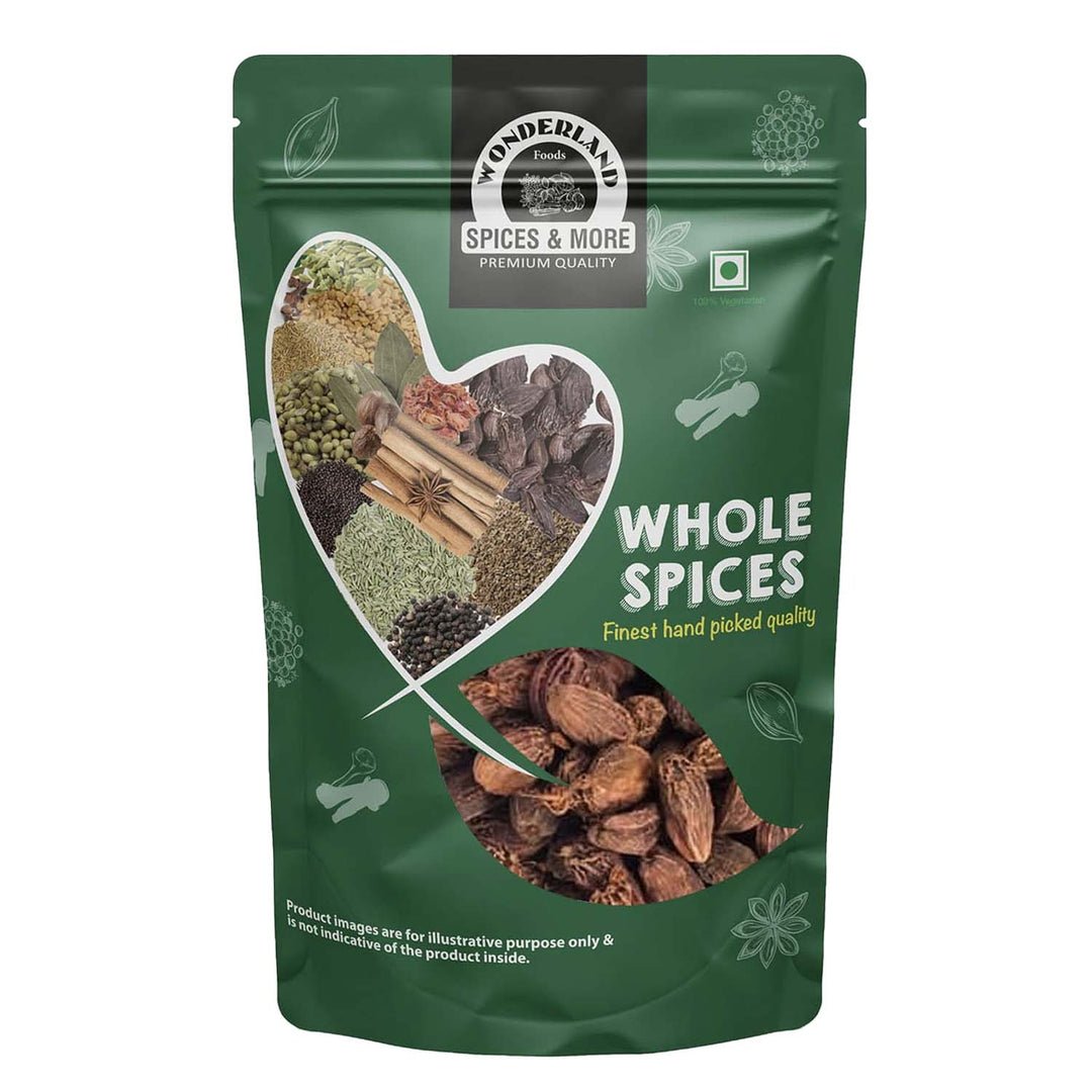 Wonderland Foods 250g Premium Whole Black Cardamom Pouch