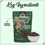 Load image into Gallery viewer, Wonderland Foods 250g Black Pepper Kali Mirch Whole Spices Pouch
