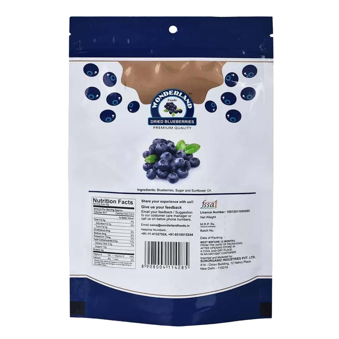 Wonderland Foods 150g Premium Californian Blueberries Pouch