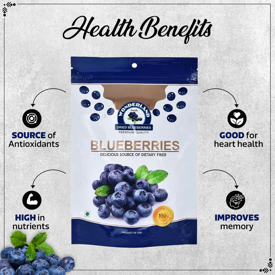Wonderland Foods 150g Premium Californian Blueberries Pouch