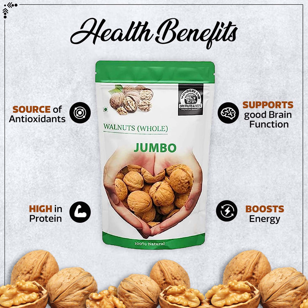 Wonderland Foods 1Kg California Inshell Walnuts Pouch