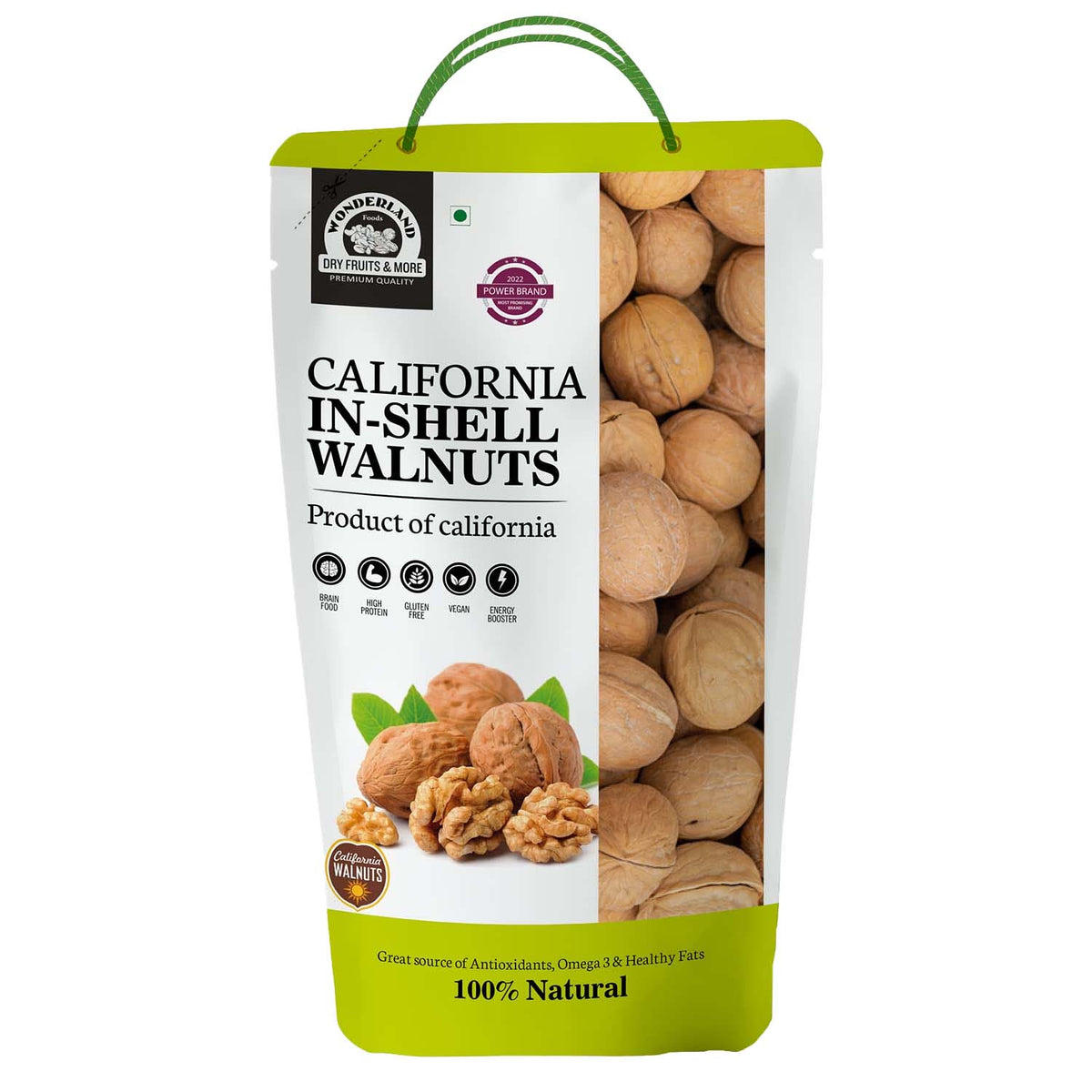 California inshell walnut 500g pouch 1
