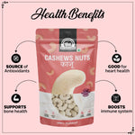 Load image into Gallery viewer, Wonderland Foods 200g Raw Cashew (Kaju) W320-Grade Pouch
