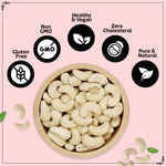 Load image into Gallery viewer, Wonderland Foods 200g Raw Cashew (Kaju) W320-Grade Pouch
