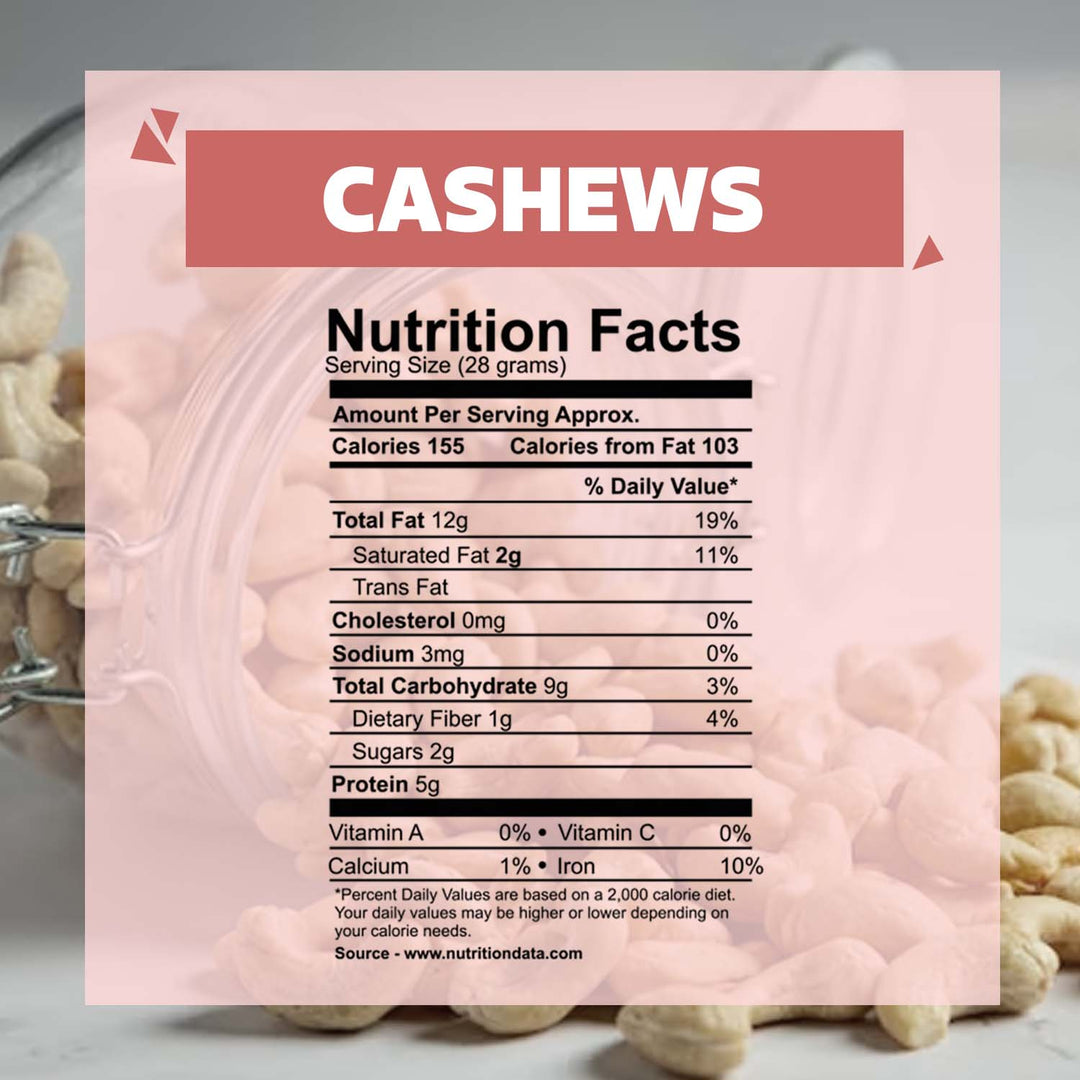 Wonderland Foods 200g Raw Cashew (Kaju) W320-Grade Pouch