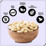 Load image into Gallery viewer, Wonderland Foods 500g Whole Raw Cashew (Kaju) W320-Grade Pouch
