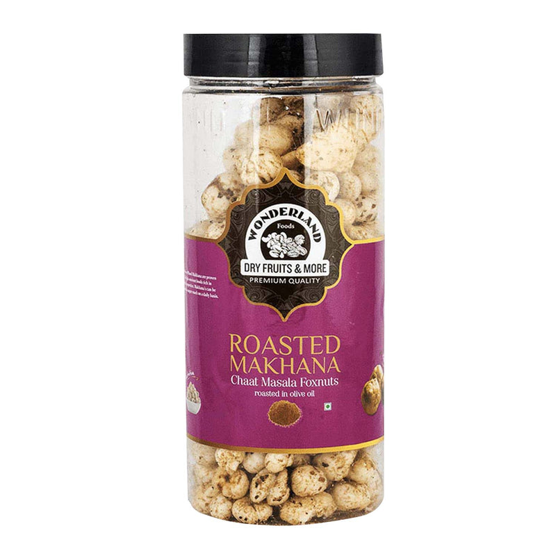 Wonderland Foods 100g Chaat Masala Makhana (Foxnut) Jar