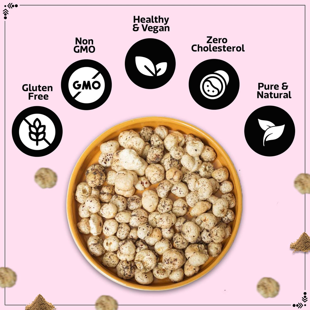 Wonderland Foods 100g Chaat Masala Makhana (Foxnut) Jar