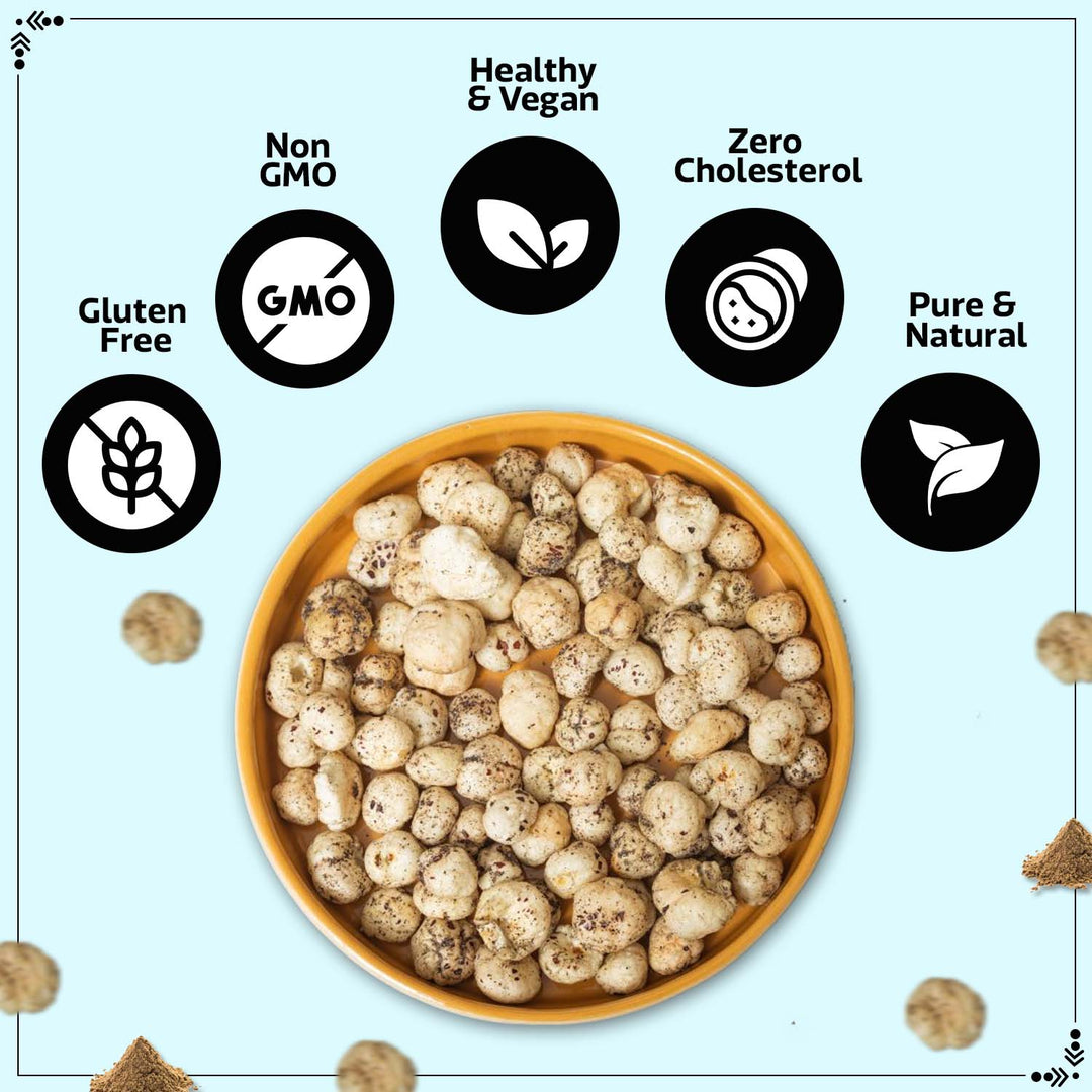 Wonderland Foods 100g Chaat Masala Makhana (Foxnut) Pouch