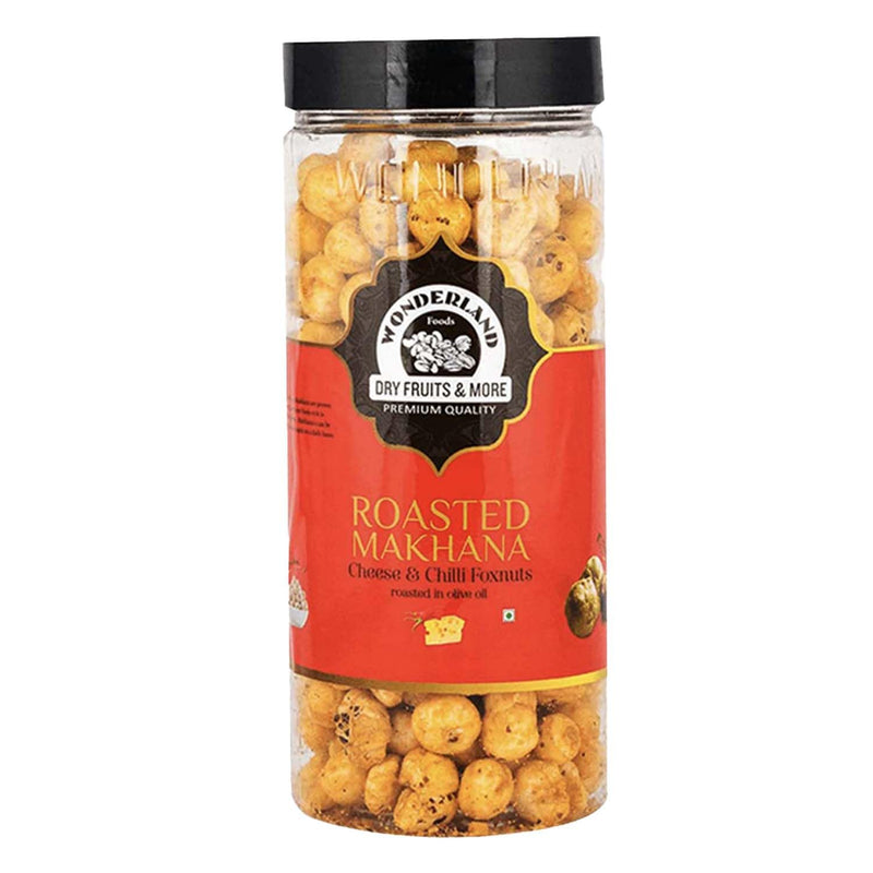 Wonderland Foods 100g Cheese-Chilli Makhana (Foxnut) Jar