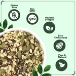 Load image into Gallery viewer, Wonderland Foods 800g (200g X 4) 4 Superseed Combo Lightly Roasted Chia, Jumbo Pumpkin, Jumbo SunFlower, Flax Seeds Jar
