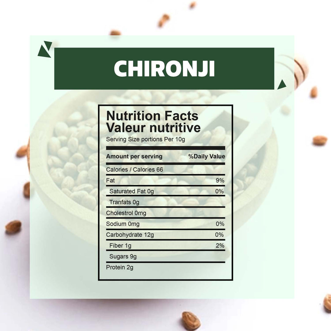 Wonderland Foods 250g Chironji Pack of 1 Pouch