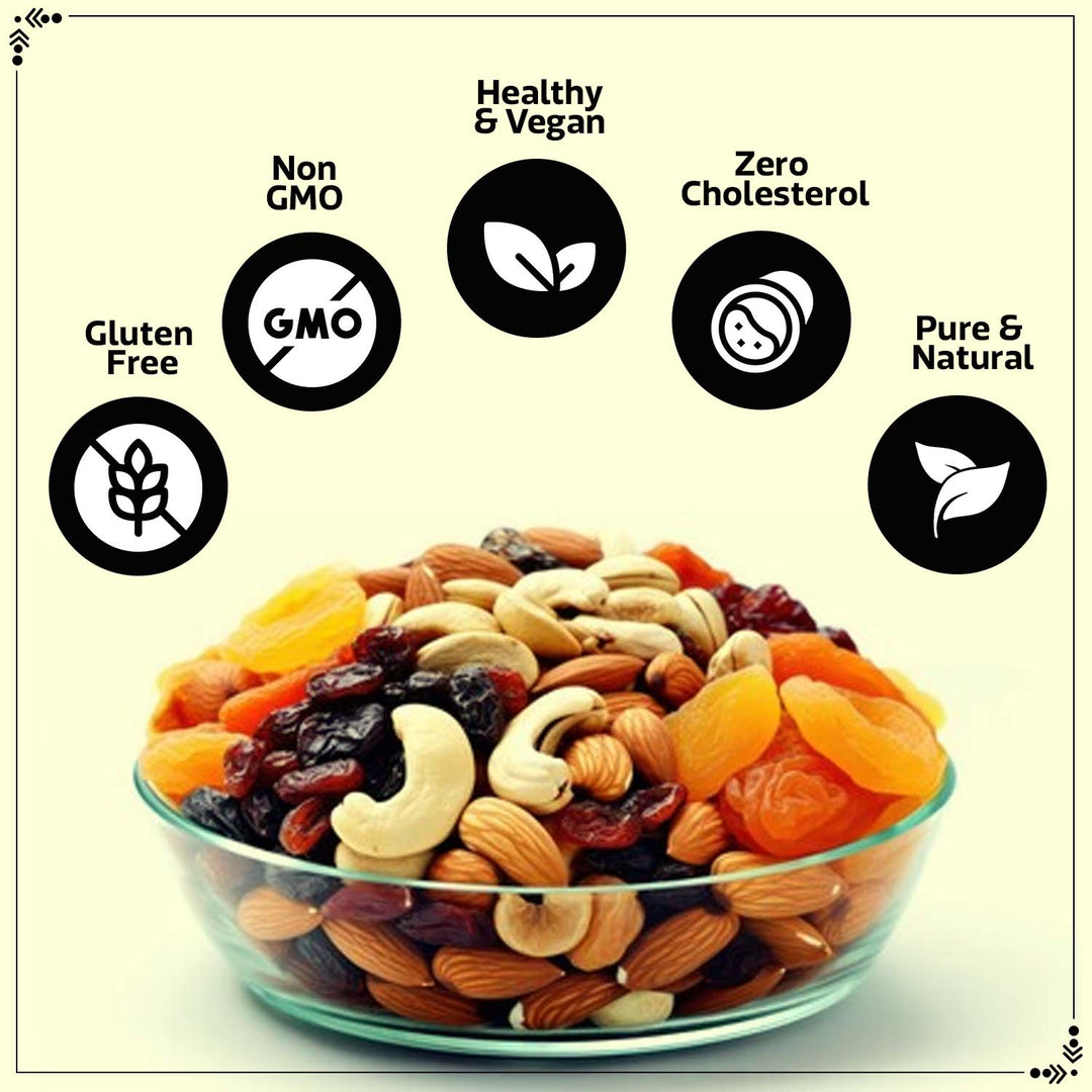 Wonderland Foods 800g (100g X 8) Dry Fruits Combo Pack of 8