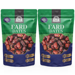 Load image into Gallery viewer, Wonderland Foods 1Kg (500g X 2) Premium Fard Dates Pouch
