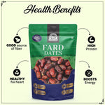 Load image into Gallery viewer, Wonderland Foods 1Kg (500g X 2) Premium Fard Dates Pouch
