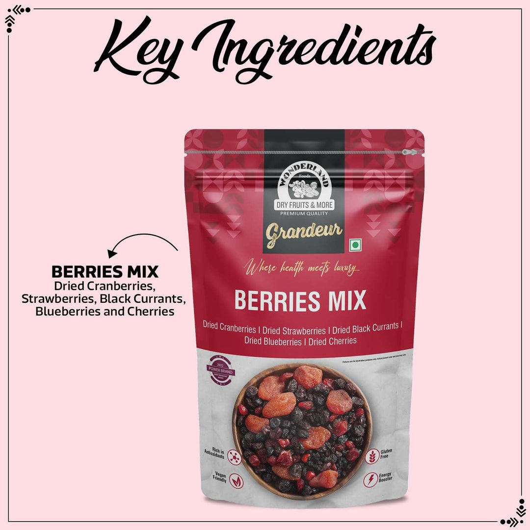Wonderland Foods 200g Grandeur Premium Berries Mix Pouch