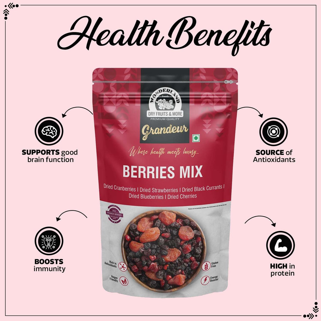 Wonderland Foods 200g Grandeur Premium Berries Mix Pouch