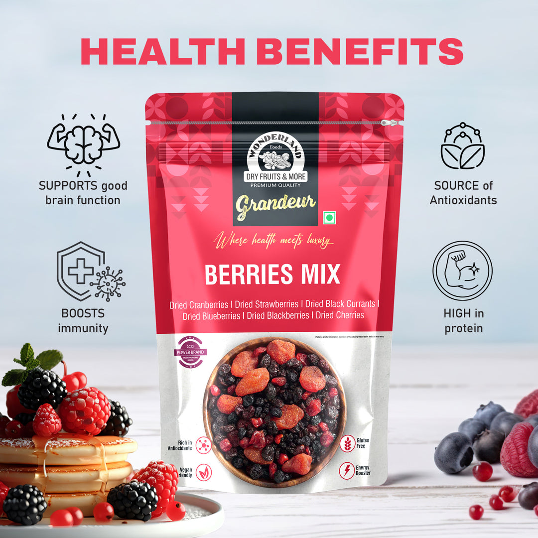 Wonderland Foods 200g Grandeur Premium Berries Mix Pouch