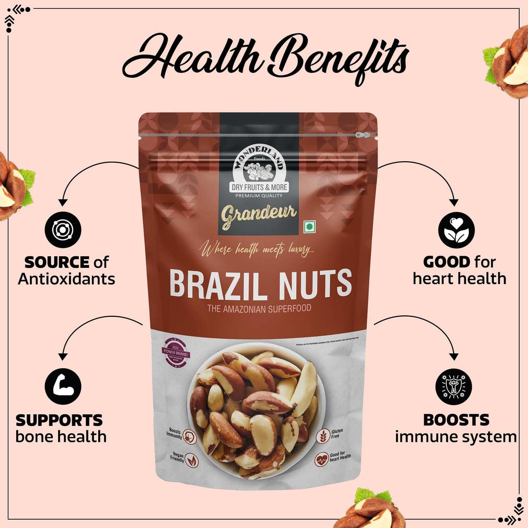 Wonderland Foods 200g Grandeur Premium Brazil Nuts Pouch