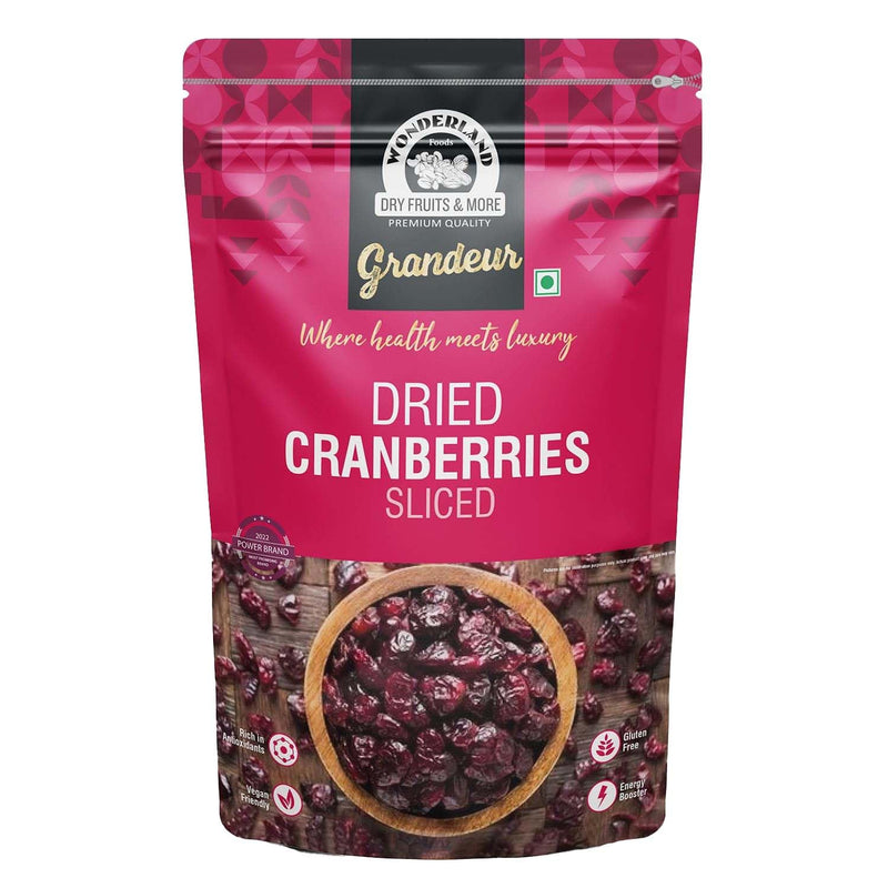 Wonderland Foods 200g Grandeur Premium Cranberries Pouch