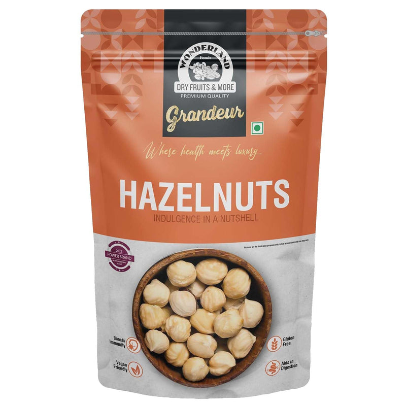 Wonderland Foods 200g Grandeur Premium Hazel Nuts Pouch