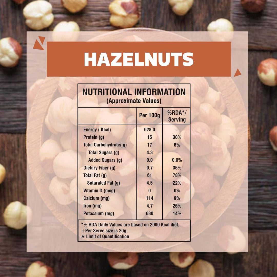 Wonderland Foods 200g Grandeur Premium Hazel Nuts Pouch