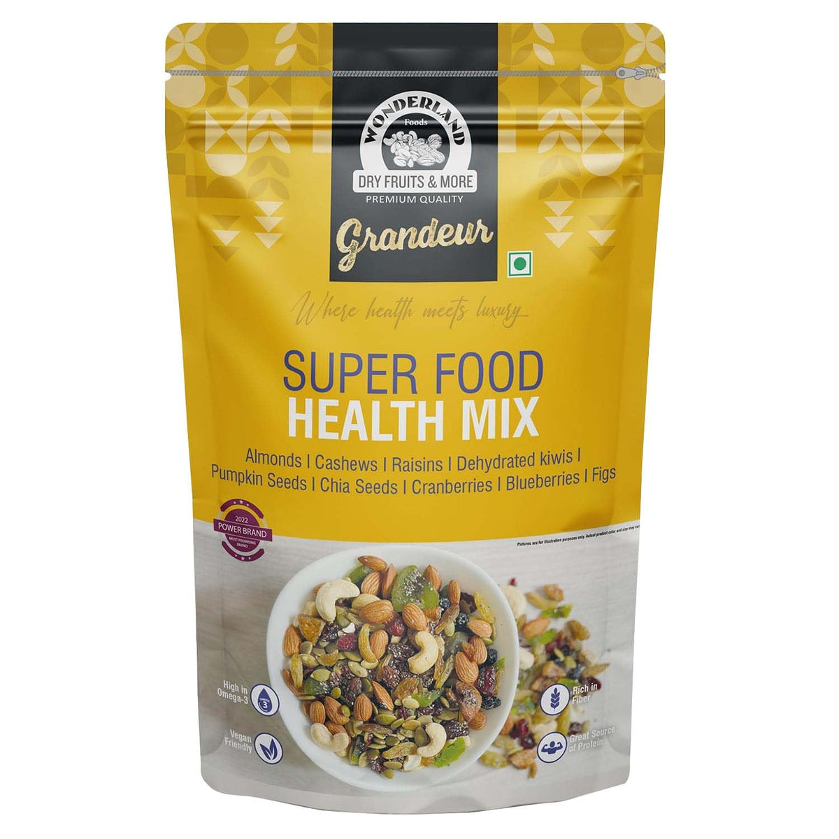 Wonderland foods 200g grandeur premium healthy mix pouch