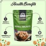 Load image into Gallery viewer, Wonderland Foods 500g Grandeur Premium California Jumbo Inshell Walnuts Pouch
