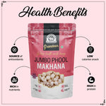 Load image into Gallery viewer, Wonderland Foods 100g Grandeur Premium Phool Makhana (Foxnut) Pouch
